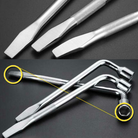 L-Type Car Tire Removal Tool Tire Wrench Socket Wrench - LYDARZ