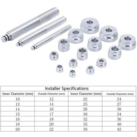 17 In 1 Small Bearing Installation Extractor Bearing Pad Installation And Removal Tool, 17 In 1 - LYDARZ