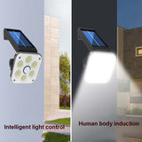 Solar Wall Light Outdoor Waterproof Human Body Induction Garden Lamp Street Light, 48 LED, 54 LED, 54 COB, 32 LED