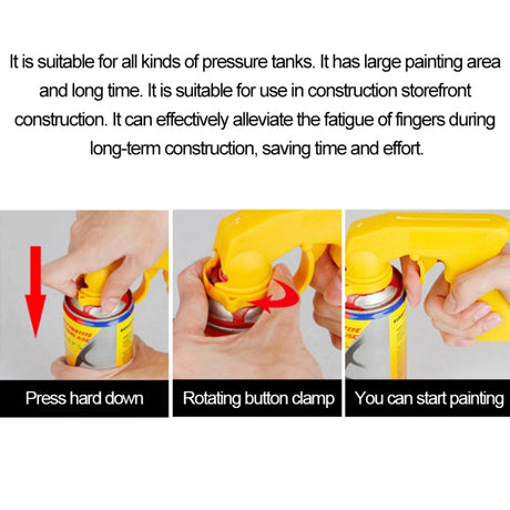 Spray Adaptor Paint Care Aerosol Spray Gun Handle Car Maintenance Tool - LYDARZ
