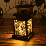 Lámpara solar decorativa para jardín: luz de vela de alambre de cobre resistente al agua para exteriores, paisajismo y césped.