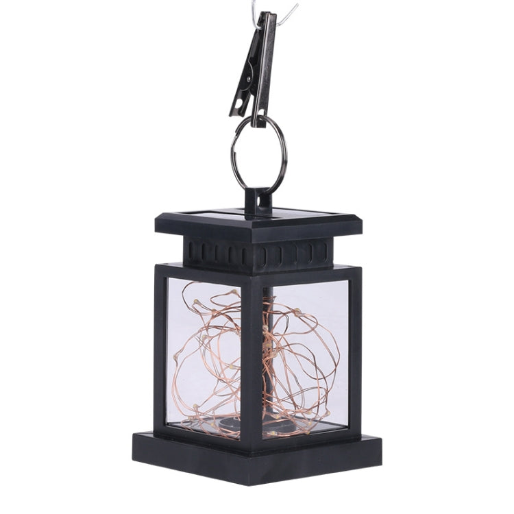 Lámpara solar decorativa para jardín: luz de vela de alambre de cobre resistente al agua para exteriores, paisajismo y césped.