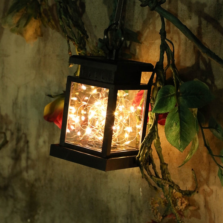 Lámpara solar decorativa para jardín: luz de vela de alambre de cobre resistente al agua para exteriores, paisajismo y césped.