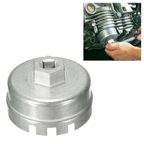 64.5mm Aluminum Oil Filter Wrench Cap Socket Remover Tool for Lexus Toyota Corolla Highlander RAV4 Camry - LYDARZ