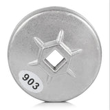Llave de filtro de aceite de 74 mm para BMW, Audi y Benz - Herramienta extractora de dados de aluminio de 14 estrías
