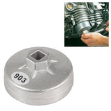 Llave de filtro de aceite de 74 mm para BMW, Audi y Benz - Herramienta extractora de dados de aluminio de 14 estrías