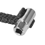 Llave para filtro de aceite - Herramienta de llave de cadena ajustable para reparación de automóviles de 52 secciones