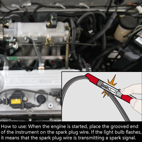 Automobile Detector Free Disassembly Lgnition System Test Pen Engine Test Spark Plug Coil High Voltage Tool - LYDARZ
