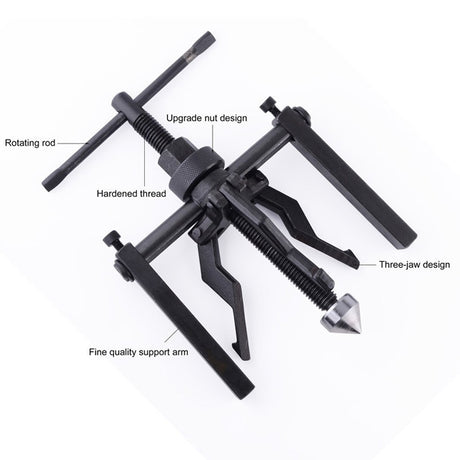 3-Jaw Inner Bearing Puller Gear Extractor Heavy Duty Automotive Machine Tool Kit - LYDARZ