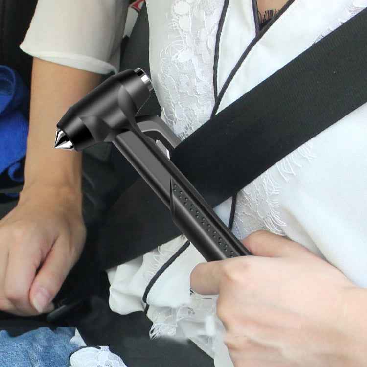 Car Safety Life-Saving Hammer Car Emergency Multifunctional Window Breaker, Upgraded Black, Upgraded Red, Ordinary Red, Deluxed Black With Fixed Rack, Deluxed Red With Fixed Rack, Deluxed Silver 3 in 1