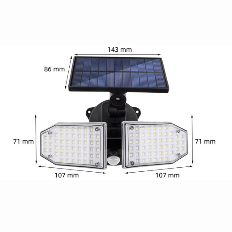 Solar Outdoor Wall Light - Waterproof LED Human Body Induction Light for Outdoor Use