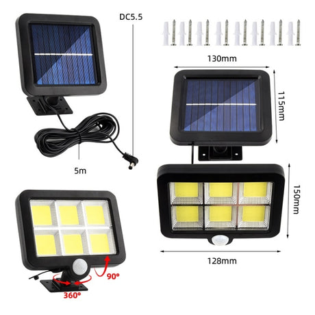 Solar Separated Wall Lamp Outdoor Courtyard Waterproof Human Body Induction Light - LYDARZ