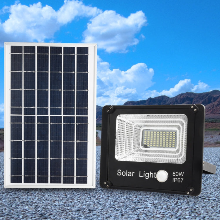 Outdoor Solar Flood Light Remote Control Sensor Waterproof Wall Light, 50W, 80W, 120W, 150W