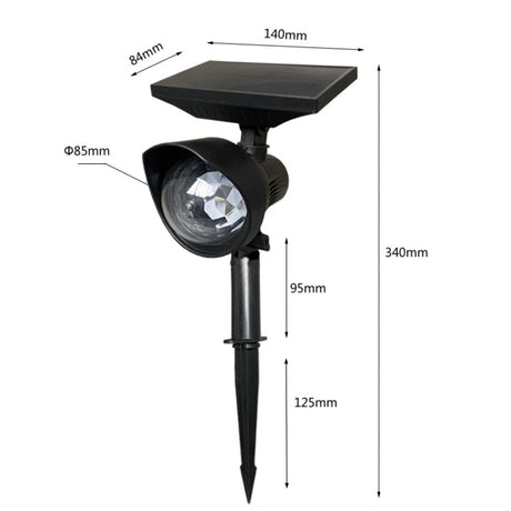 Outdoor Solar Rotating Colorful Project Lamp Grass Garden Solar Light - LYDARZ