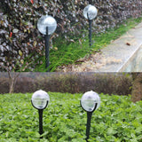 2 lámparas solares para césped, luces de jardín para exteriores con luz cálida