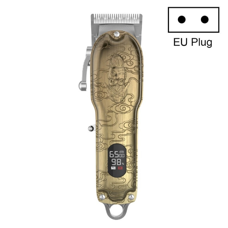 RESUXI Retro Piaget Hair Clipper LCD Digital Display High-Power Hair Clipper, JM-106 EU Plug, JM-106 US Plug