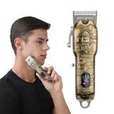 RESUXI Retro Piaget Hair Clipper LCD Digital Display High-Power Hair Clipper, JM-106 EU Plug, JM-106 US Plug
