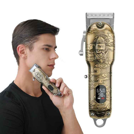 RESUXI Retro Piaget Hair Clipper LCD Digital Display High-Power Hair Clipper, JM-106 EU Plug, JM-106 US Plug