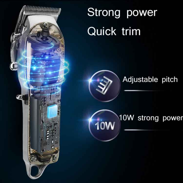 RESUXI Retro Piaget Hair Clipper LCD Digital Display High-Power Hair Clipper, JM-106 EU Plug, JM-106 US Plug