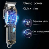 RESUXI Retro Piaget Hair Clipper LCD Digital Display High-Power Hair Clipper, JM-106 EU Plug, JM-106 US Plug