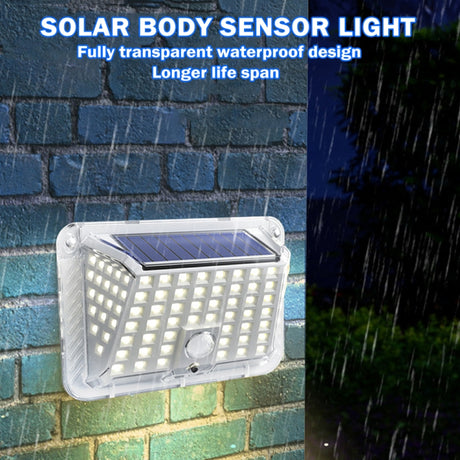 Solar Wall Light Garden Four-Sided Luminous Solar Light Human Body Induction Waterproof Outdoor Light - LYDARZ