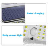 Solar Wall Light Garden Four-Sided Luminous Solar Light Human Body Induction Waterproof Outdoor Light - LYDARZ