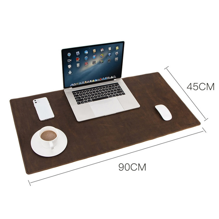 CF9011  Desk Pad Retro Crazy Horse Leather Notebook Computer Mouse - LYDARZ