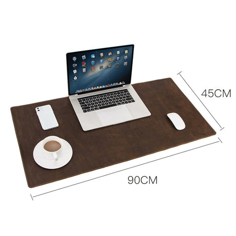CF9011  Desk Pad Retro Crazy Horse Leather Notebook Computer Mouse - LYDARZ