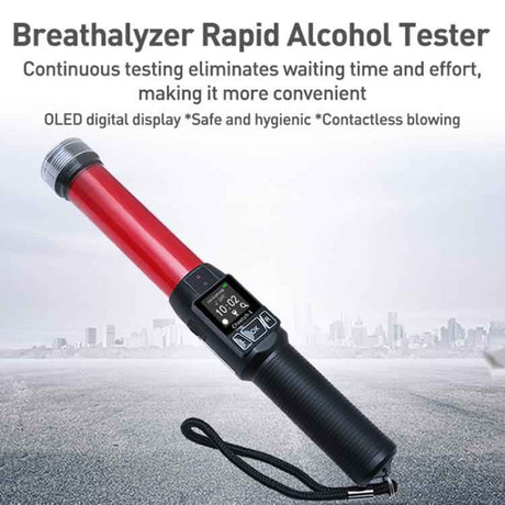 Cheetah No. 1 Alcohol Tester Blowing Baton Alcohol Tester With Flashlight Function，CN Plug, With Flashlight Function, CN Plug, With Flashlight Function, EU Plug