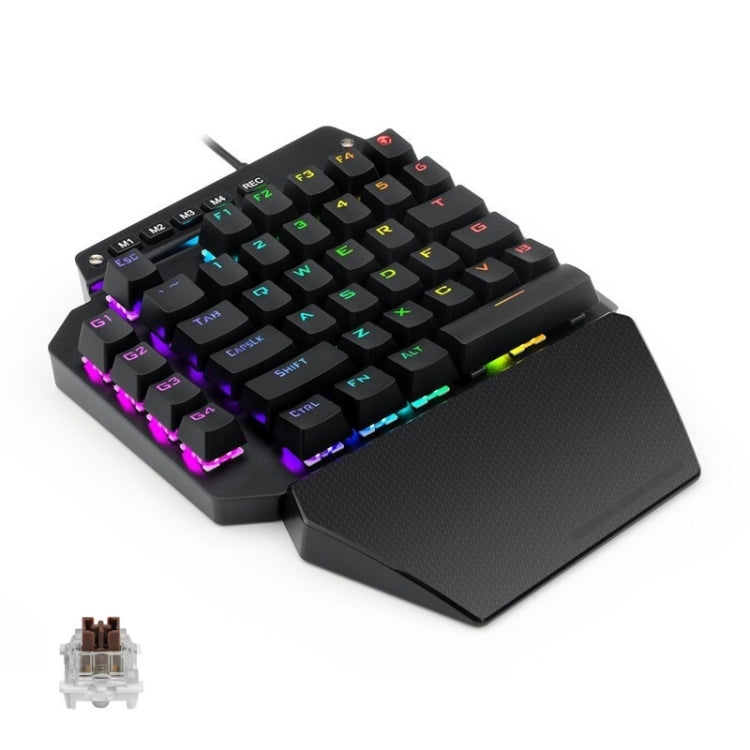 K700 44 Keys RGB Luminous Switchable Axis Gaming One-Handed Keyboard