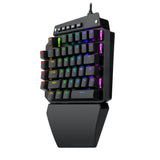 K700 44 Keys RGB Luminous Switchable Axis Gaming One-Handed Keyboard