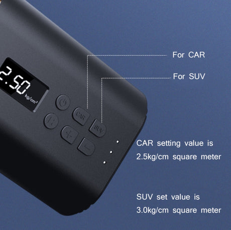 YANTU A31 Car Smart Digital Display Air Pump Electric Portable Tire Pump - LYDARZ