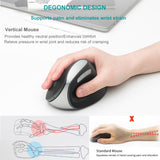 Rapoo MV20 Ergonomic Wireless Silent Vertical Mouse, Sound Version, Silent Version