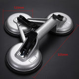 Herramienta de ventosa de vidrio de aluminio resistente con diseño de tres garras y doble garra