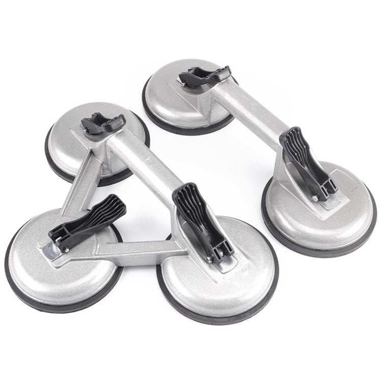 Herramienta de ventosa de vidrio de aluminio resistente con diseño de tres garras y doble garra