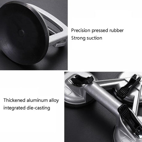 Aluminum Heavy-Duty Glass Suction Cup Hardware Tool, Three Claws, Double Claw - LYDARZ