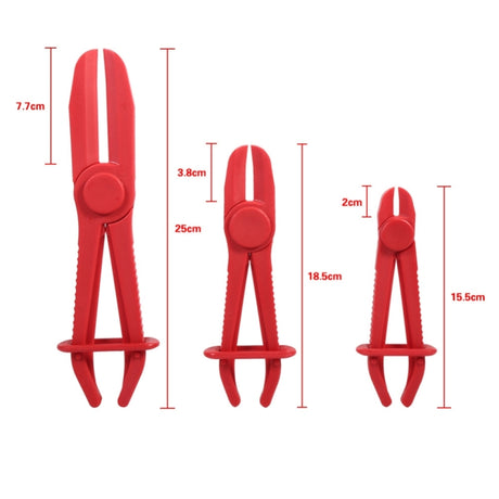 3 PCS/Set Car Nylon Hose Clamp Tool Set Brake Fuel Water Line Clamp Plier - LYDARZ
