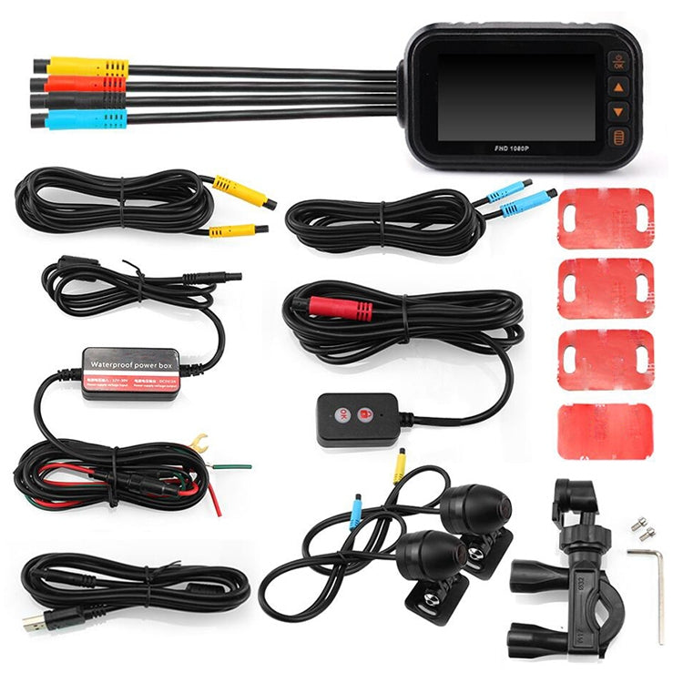 MT35B 1080P Waterproof HD Motorcycle Driving Recorder Mobile Phone Interconnection Locomotive Recorder, MT35B