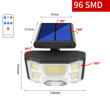 TG-TY085 Solar Outdoor Human Body Induction Wall Light Household Garden Waterproof Street Light - LYDARZ