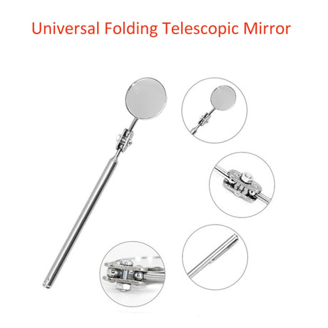 Car Repair Detection Mirror Universal Folding Telescopic Mirror Welding Chassis Inspection Mirror - LYDARZ