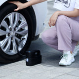 Portable Smart Car Air Pump - Multi-Function Electric Inflatable Pump, Wired No Light Pointer