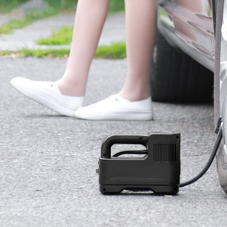 Portable Multi-Function Smart Car Inflatable Pump Electric Air Pump, Style:, Wired No Light Pointer - LYDARZ