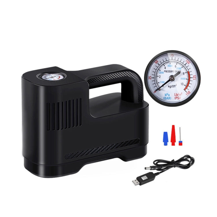 Portable Smart Car Air Pump - Multi-Function Electric Inflatable Pump, Wired No Light Pointer
