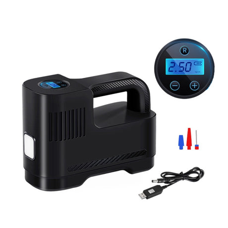 Portable Multi-Function Smart Car Inflatable Pump Electric Air Pump, Style:, Wired No Light Pointer - LYDARZ