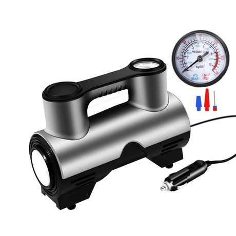 Car Inflatable Pump Portable Small Automotive Tire Refiner Pump, Style:, Wired Pointer With Lamp - LYDARZ