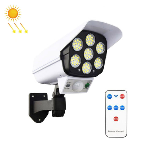 Solar Sensor LED Wall Light Simulation Surveillance Camera Glare Anti-Thief Street Lamp - LYDARZ