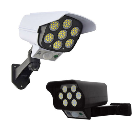 Solar Sensor LED Wall Light Simulation Surveillance Camera Glare Anti-Thief Street Lamp - LYDARZ