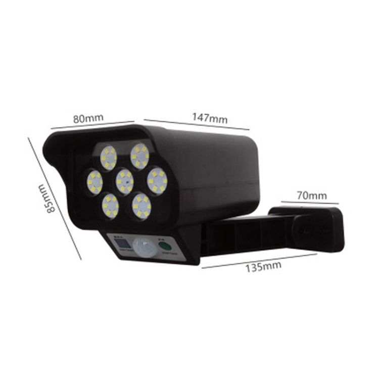 Solar Sensor LED Wall Light Simulation Surveillance Camera Glare Anti-Thief Street Lamp - LYDARZ