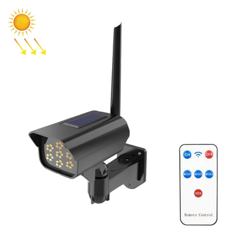 Solar Sensor LED Wall Light Simulation Surveillance Camera Glare Anti-Thief Street Lamp, Style:, Remote Control (35LED Black), 35LED (Black), Remote Control (35LED White), Remote Control (42LED), Remote Control (77LED)