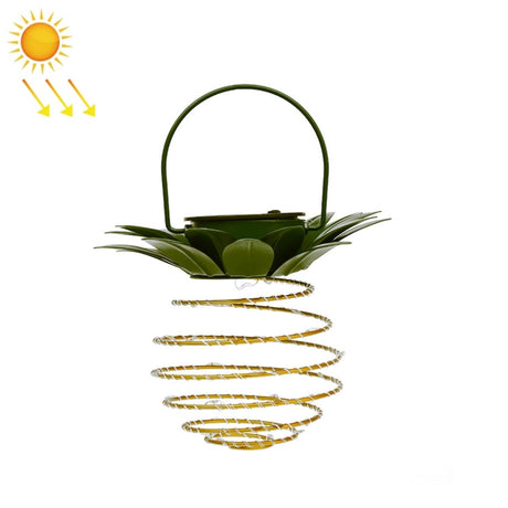 Solar Pineapple Lights Wrought Iron Lantern LED Copper Wire String Outdoor Waterproof Garden Decoration Lanterns - LYDARZ